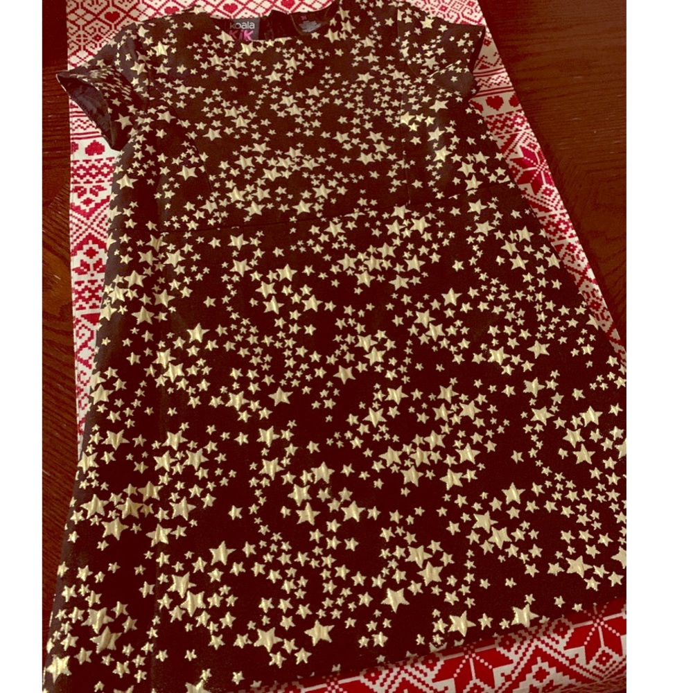 🌟adorable🌟 girls black & gold star dress!